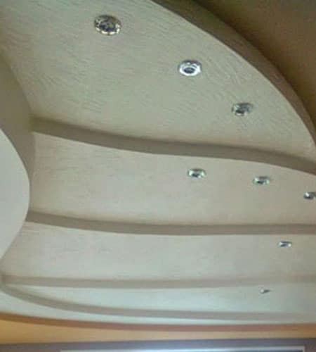 Multi level gypsum board ceiling